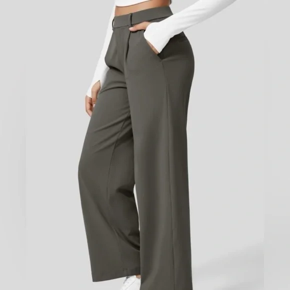 Halara High Waisted Plicated Side Pocket Straight Leg Work Pants NWT Siz… - Picture 5 of 12